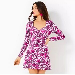 Lilly Pulitzer Anne Skirted Romper Elderflower Blossom Lil Escape Plan Medium